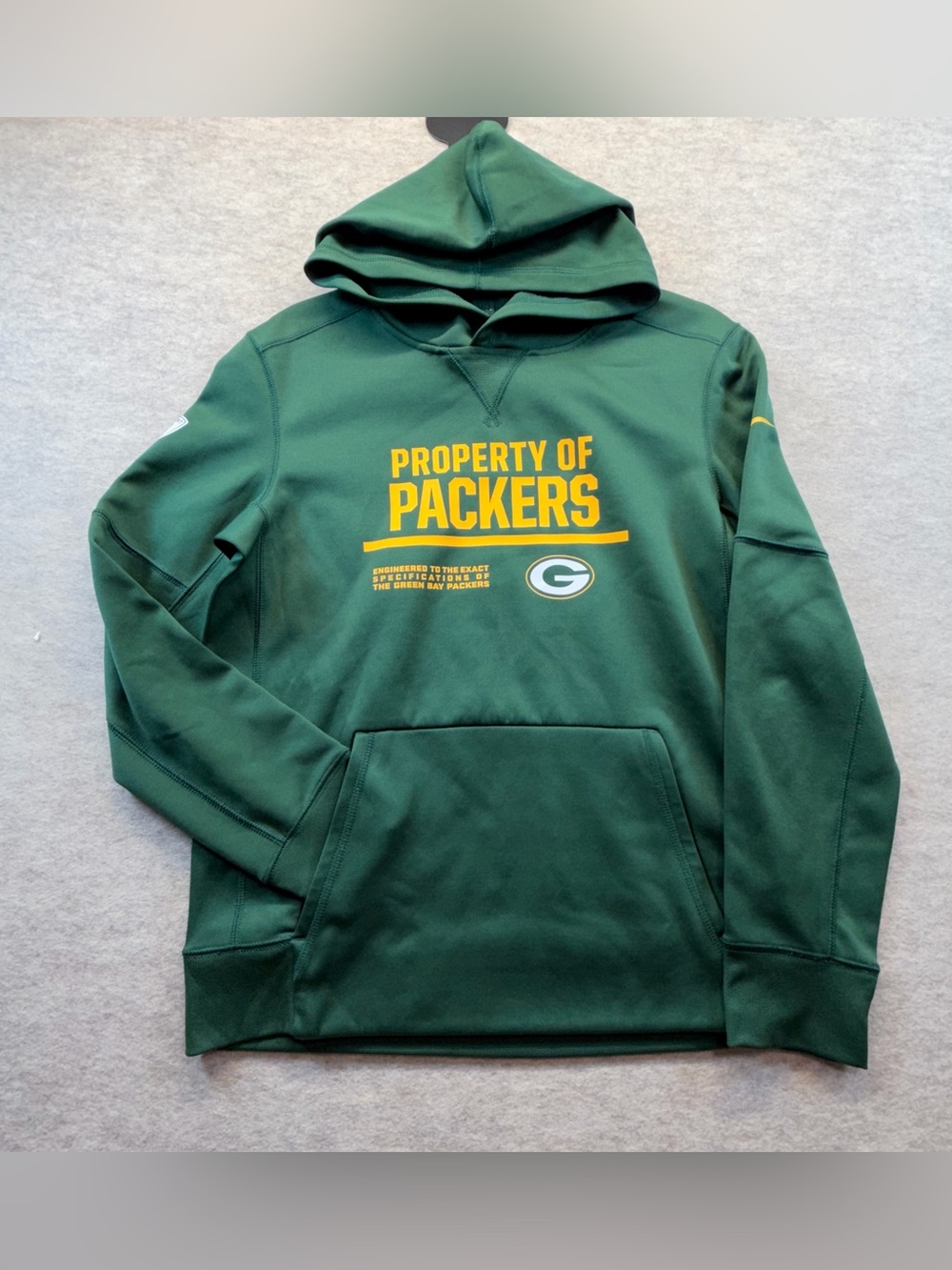 Nike Green Bay Packers Property Of Hoodie Women’s Large 14/16 NFL Therma-Fit